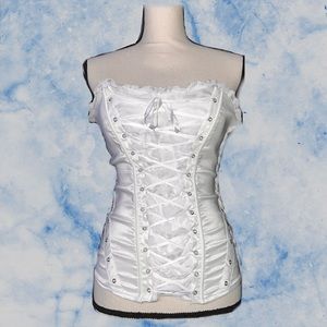 White Corset 🤍 Size L - but adjustable